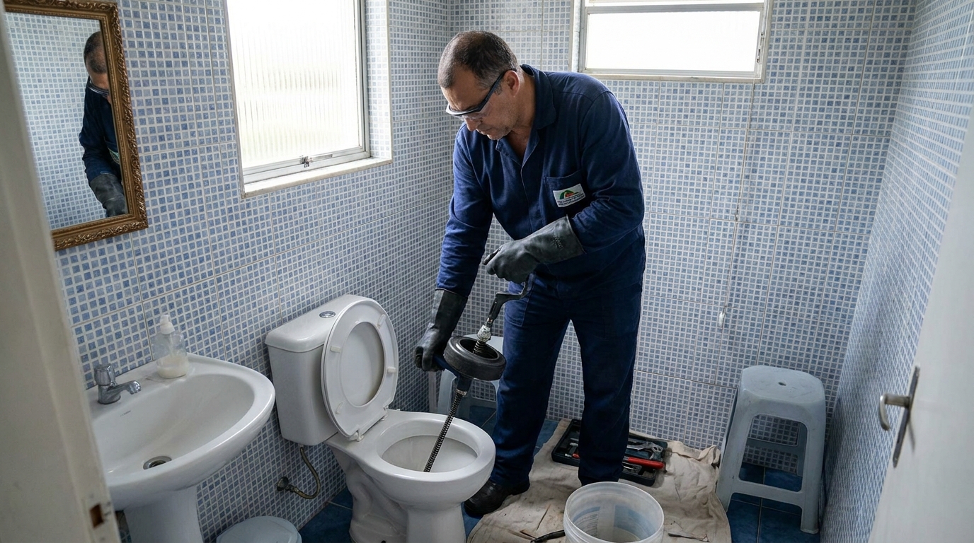 Desentupimento de vaso profissional na Vila Diva, Carapicuíba‑SP